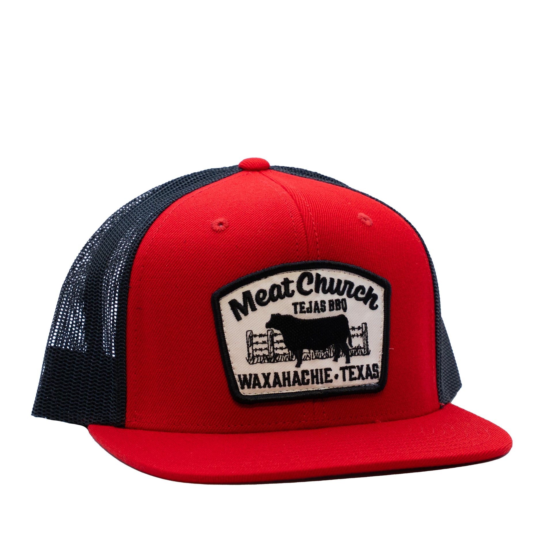 tejas-bbq-patch-hat-red-black-x0 RedMCwCowFlatBill.jpg